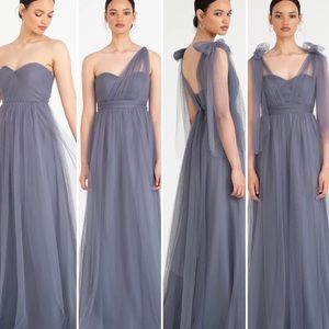 Jenny Yoo Annabelle Convertible Dress in  Gray Size 2